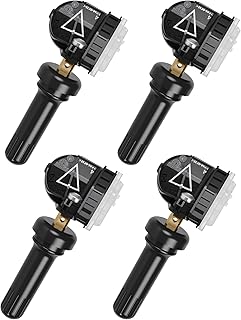 RENECTIV TPMS Sensor Replacement for Chevrolet GMC Cadillac Buick,433MHz Tire Pressure Monitoring System OE#13598773 (4PCS)