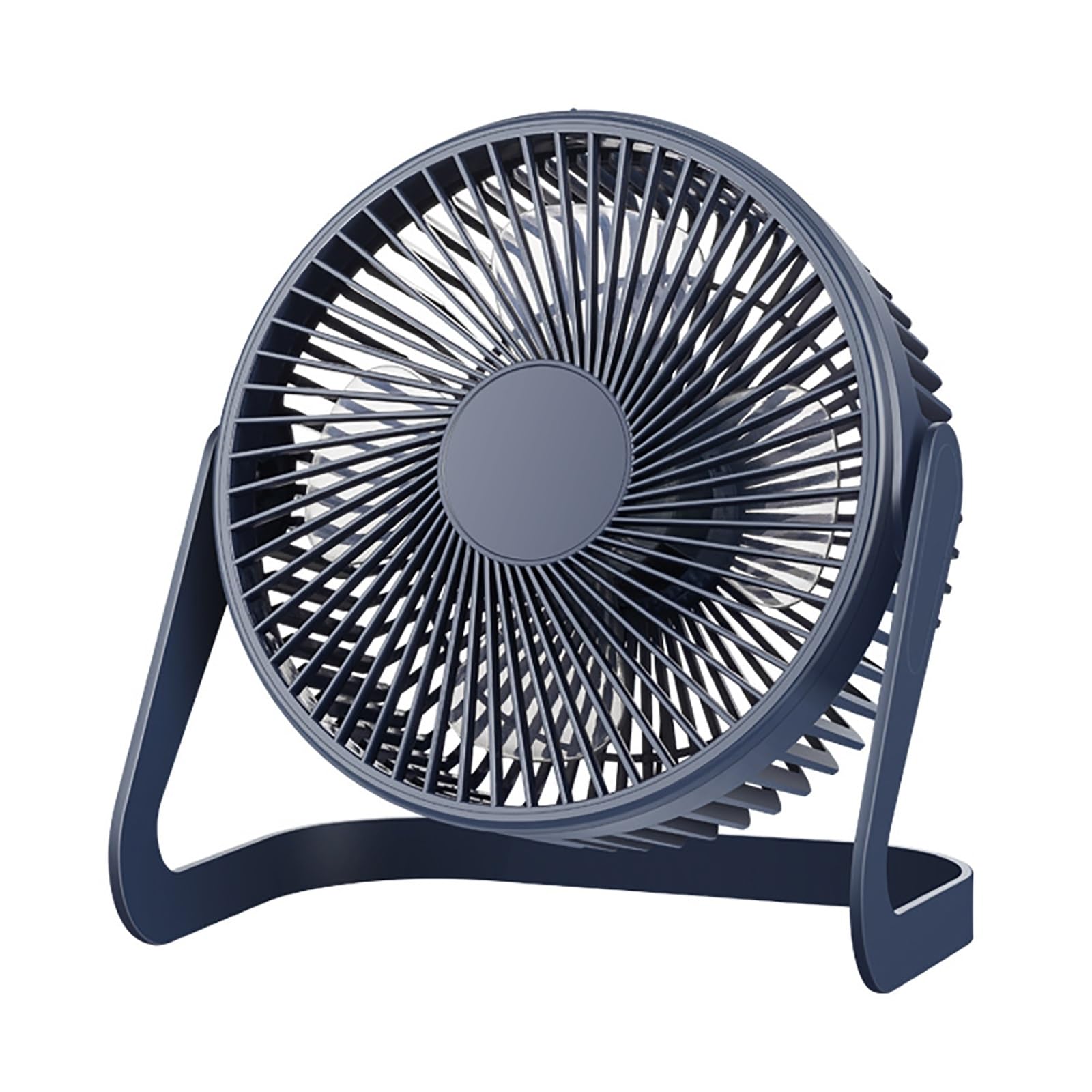 Potente mini ventilatore da scrivania USB, circolatore d'aria personale con forte flusso d'aria, ventola di raffreddamento elettrica per casa, ufficio, dormitorio, design compatto e portatile (blu