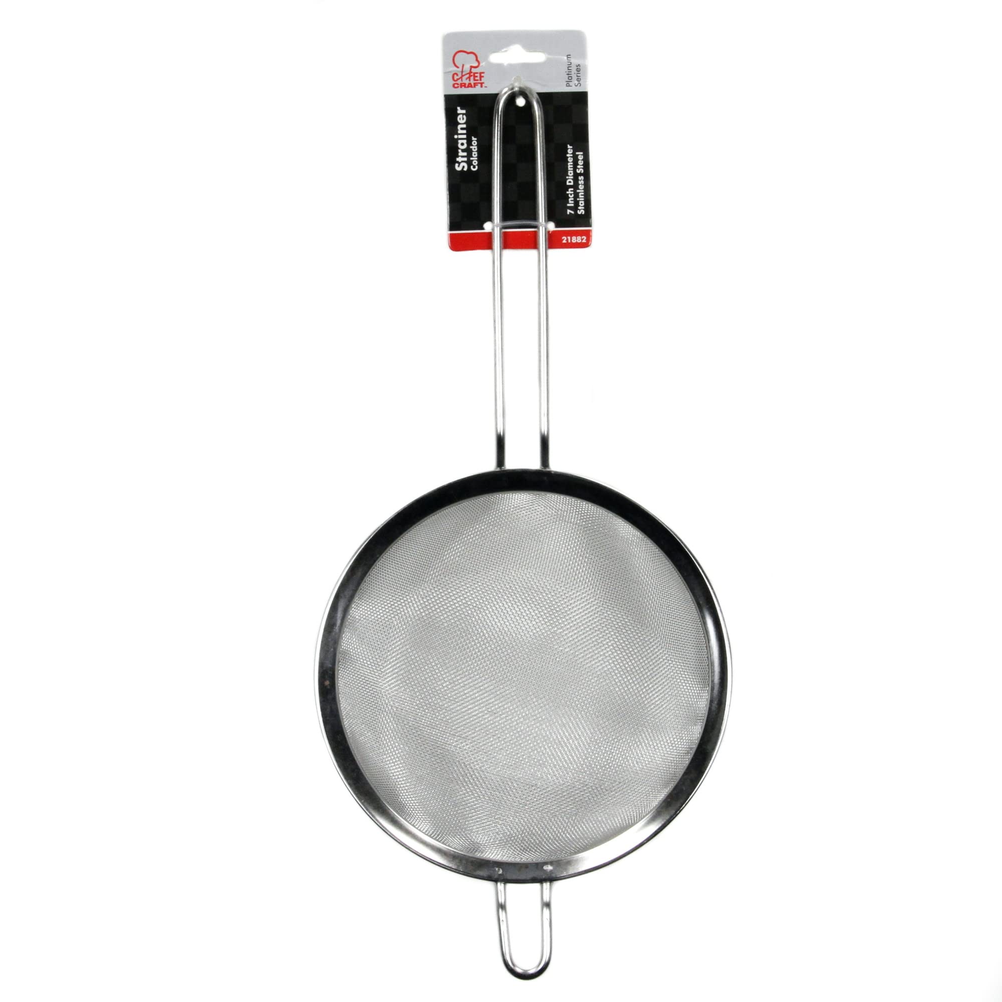 Chef Craft - Colino a rete in acciaio inox, 17,8 cm, colore: Argento