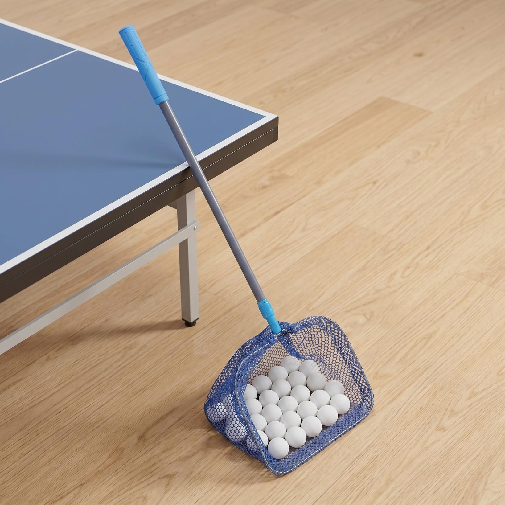 Mikinona Teleskopischer Tischtennisballpflücker Ballsammler Für Ping Pong Und Tischtennis Leichter Ballpicker Mit Edelstahlstange Für Training Spielplatz Und Schwer Zugängliche Ecken