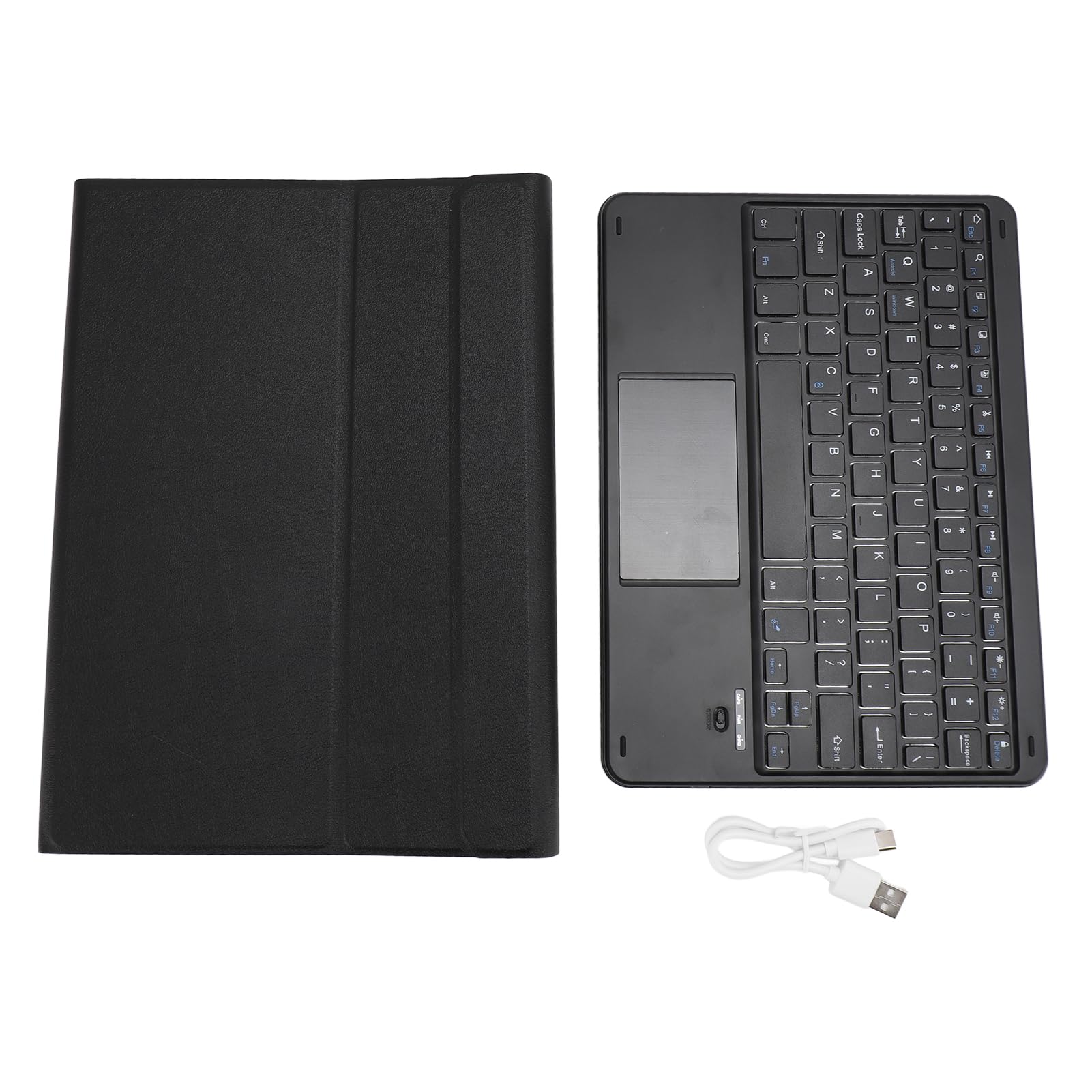 Yosoo Health Gear Custodia Universale con Tastiera per Tablet, Tastiera Bluetooth Magnetica Rimovibile con Touchpad, Batteria da 100 Ore, per Tablet da 9-11 Pollici