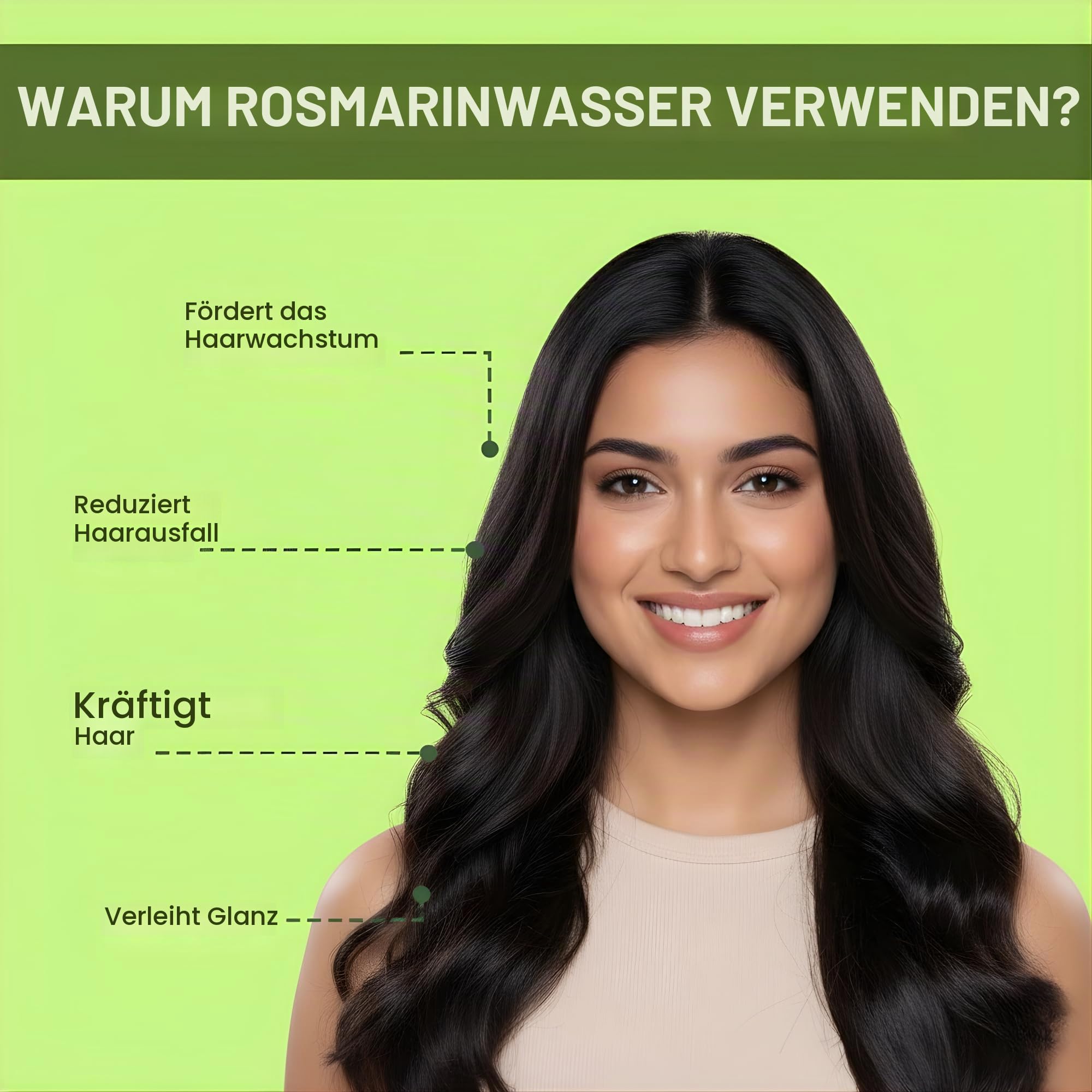 Alps Goodness Rosmarin-Wasserspray für das Haarwachstum, stärkt, belebt und verdickt das Haar, repariert Schäden und bekämpft Haarausfall, verleiht Glanz und reduziert Frizz, 6 Stück