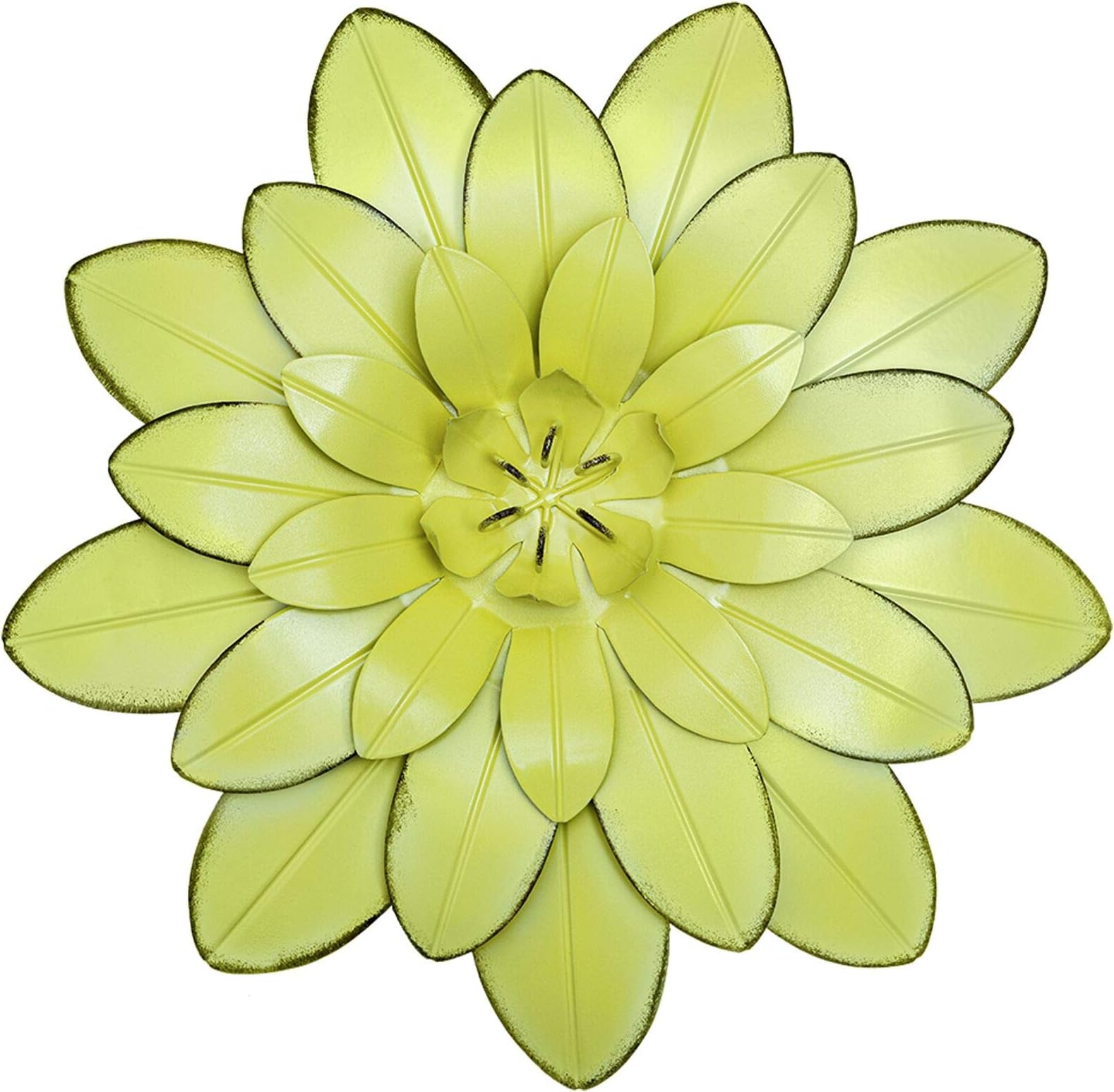 YEAHOME Metal Flower Wall Decor, 13inch Outdoor Metal Wall Art for Kitchen, Bathroom, Bedroom, Living Room, Home Spring Yard Garden Decor Boho Art for Backyard Decorations