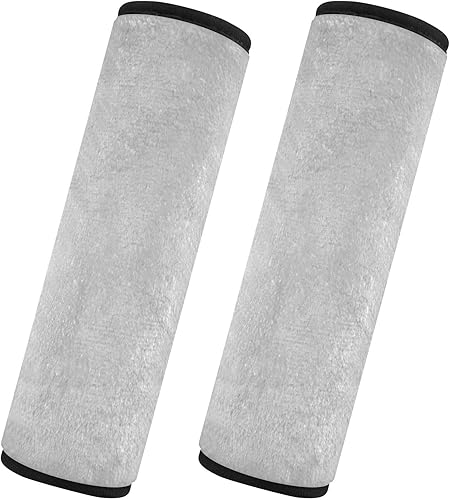 Miniatura 2 de Cojines de cinturón de seguridad suaves para adultos plateados, protector de cinturón de seguridad, acolchado para cinturón de seguridad