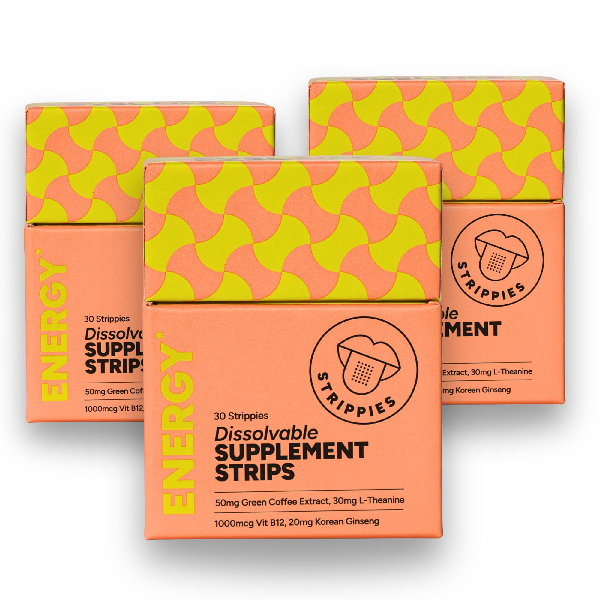 Energy & Focus Mint Strips – Natural Caffeine, L-Theanine, B12, Ginseng – Melt on Contact, Fast Acting, Jitter-Free Alternative with Nootropics – Fresh Mint Flavor On-the-Go – 30 Strips — Amazon image 8