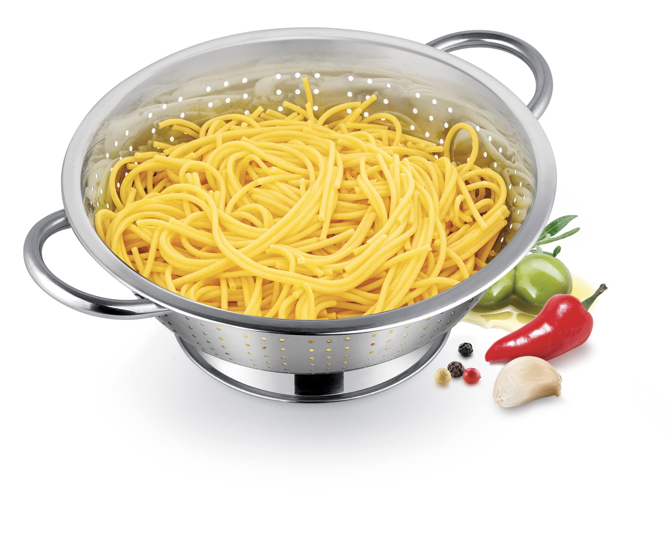 Colapasta Tescoma GrandChef 24cm - Acciaio Inossidabile Con Base, Lavabile In Lavastoviglie - Foto 3