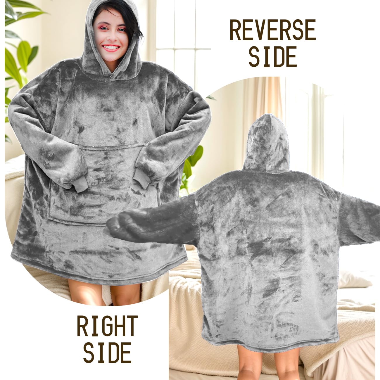 Manta de Sudadera Gigante con Capucha,Suave Sudadera con Capucha de Gran Tamaño,Manta con Capucha portátil con Bolsillo Frontal y Manga Larga,para Hombres,Mujeres,Adultos,Adolescentes