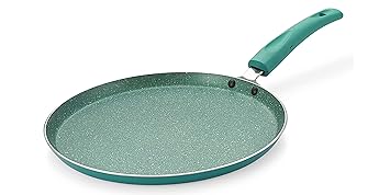 Nirlon Galaxy Pure Grade Virgin Aluminium Non-Stick Induction Base Flat Tawa for Induction/Gas Stove Tops[New_Galaxy_Flat Tawa_]