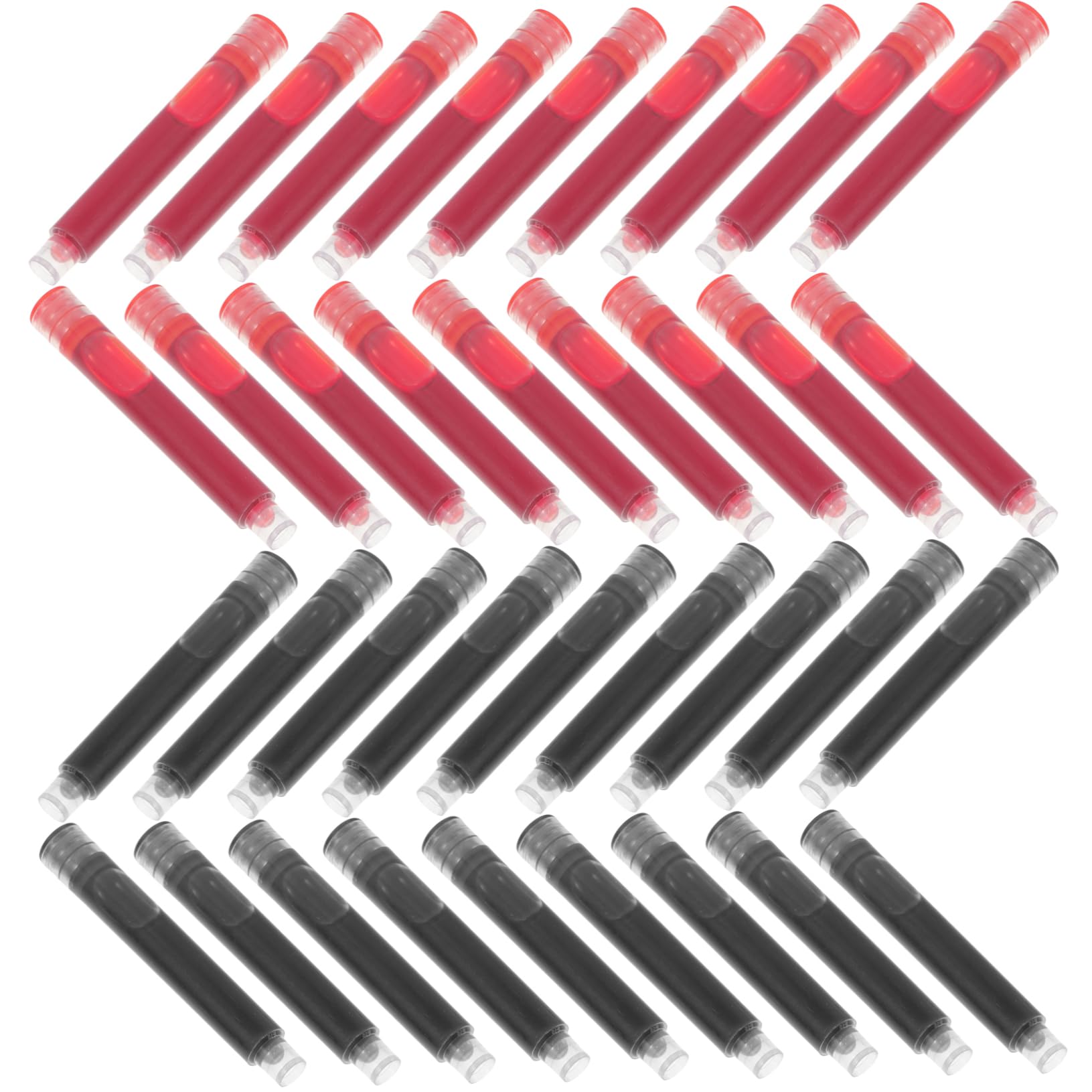 Uonlytech 5 Ensembles Stylo Étudiant Stylo Effaçable Stylo Plume Recharges De Stylo Stylo À Encre Effaçable Grand Stylo Noir Stylo Plume Encre Pour Stylo Plume 100 pièces * 5