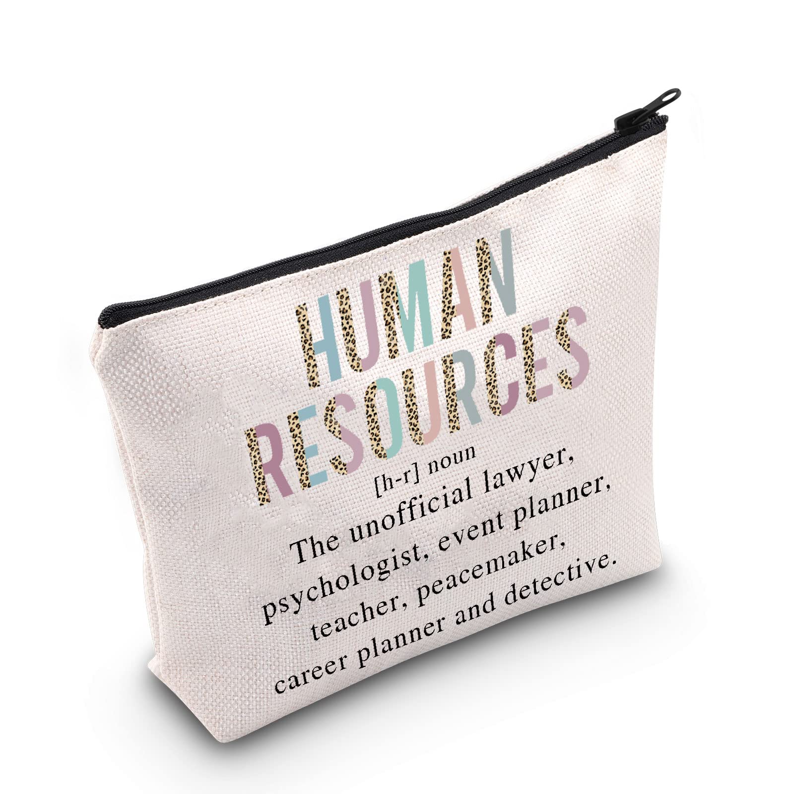 POFULL HR Manager Gift Human Resources Definition Cosmetic Bag Hr Coworker Gifts, Human Resources Cosmetic Bag