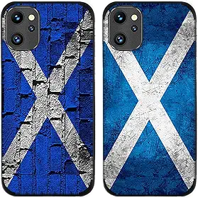 Capa para Umidigi Power 7 / 7S, retrô bandeira da Escócia impressa durável degradável gel de silicone TPU capa traseira fina para celular, 2 peças/lote