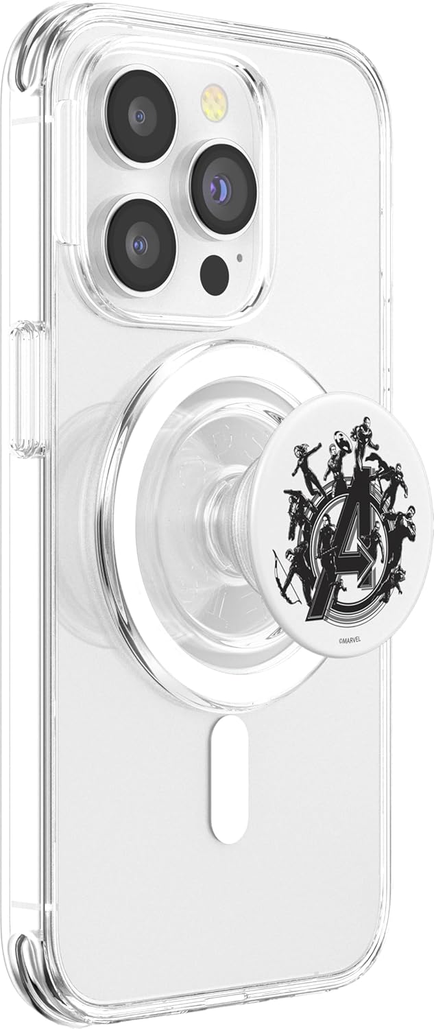 Marvel Avengers Endgame Hero Logo Wrap Around PopSockets MagSafe PopGrip for iPhone