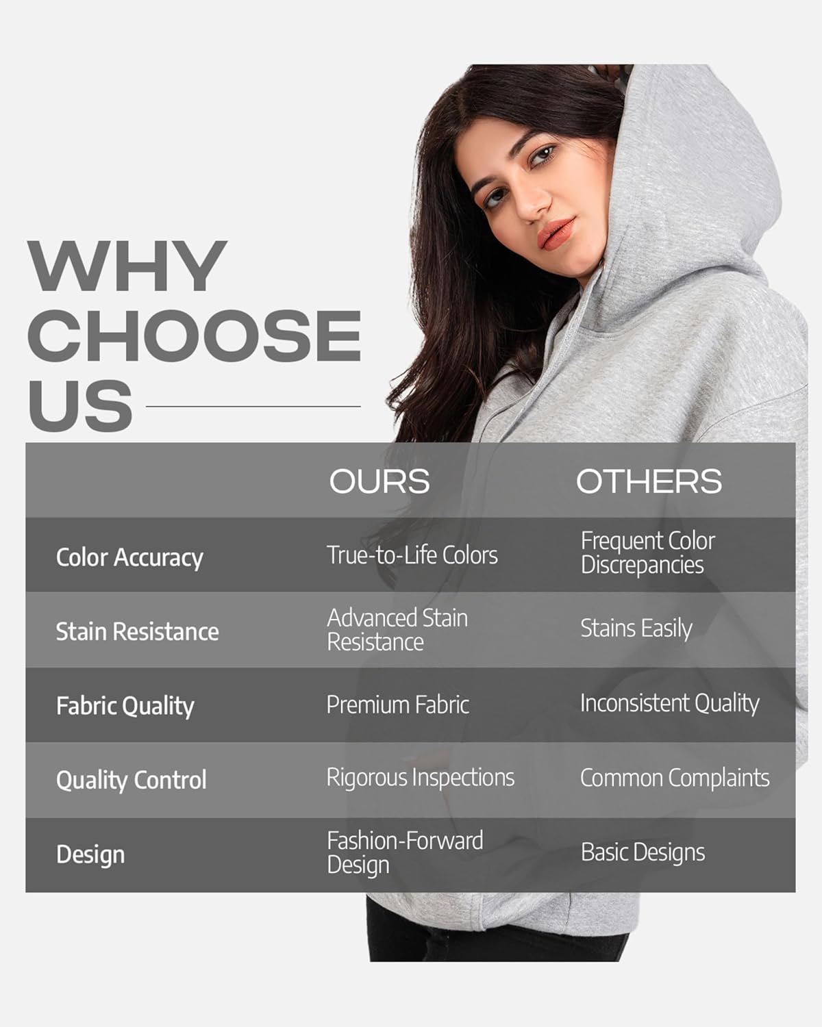 Aon's High Natural Cotton Blend Hoodies For Women: More Breathable & Appealing Modern Fit Sweatshirt Sweaters - Image 10