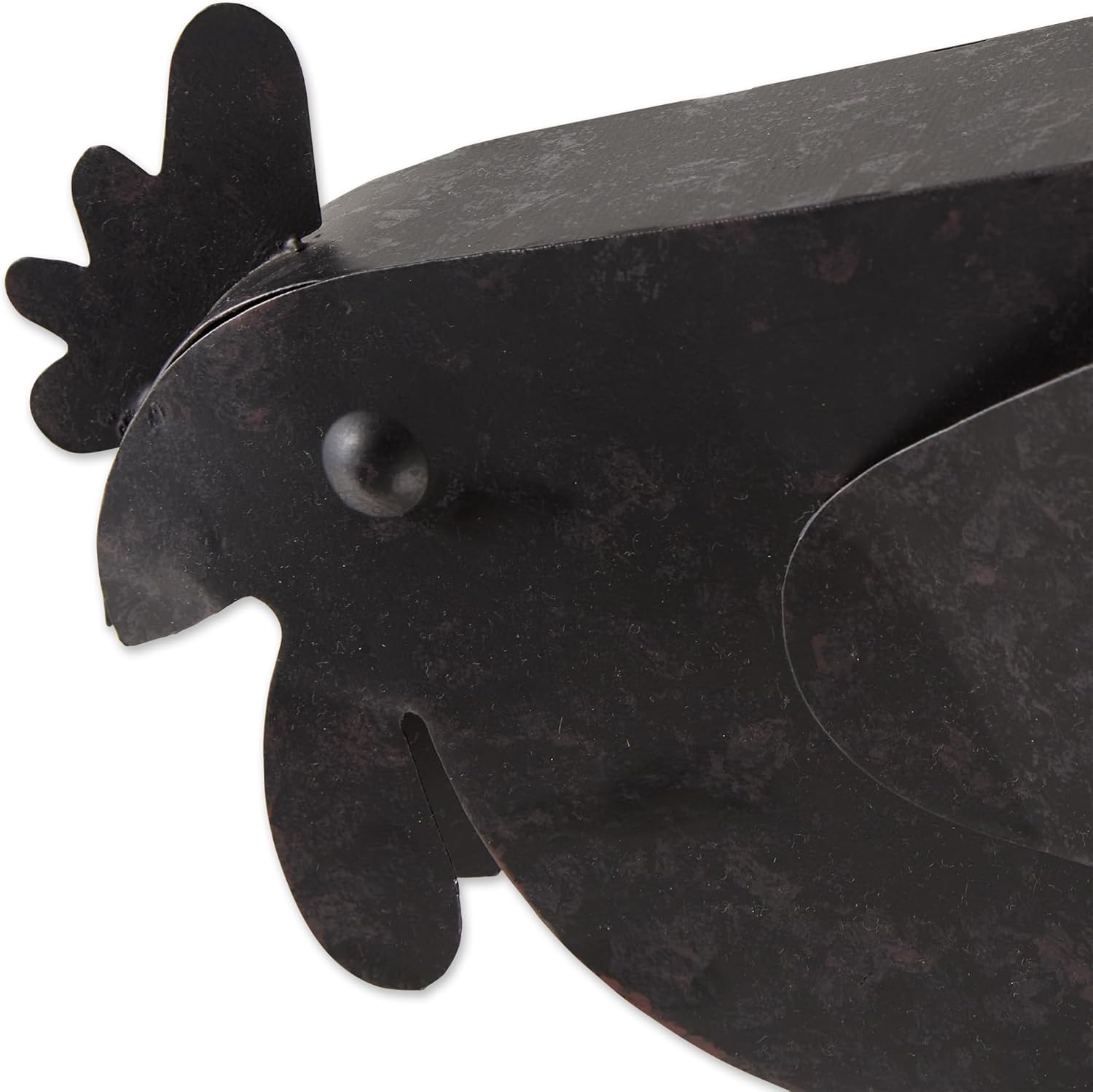 Zingz & Thingz Galvanized Metal Collection Country Farmhouse Animal Garden Sculpture, 11.25x3.75x14.5, Hen with Chicks