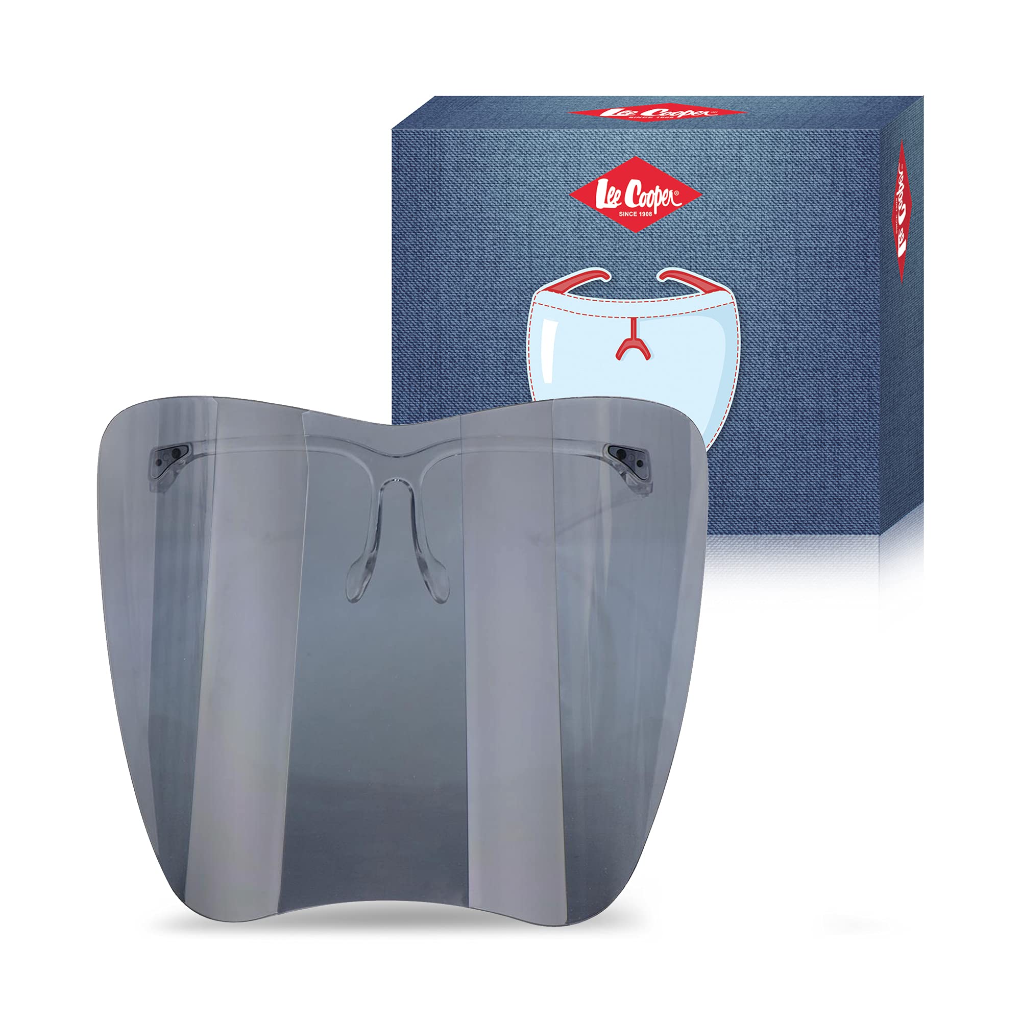 Lee Cooper Goggle-Style Face Shield with 180° Safety Coverage: Anti-Fog Glasses and Clear Face Visor Integrated in One Design - Unisex Fashion Protective Wear for Men & Women (B098F3ZMD1) Amazon Price History, Amazon Price Tracker