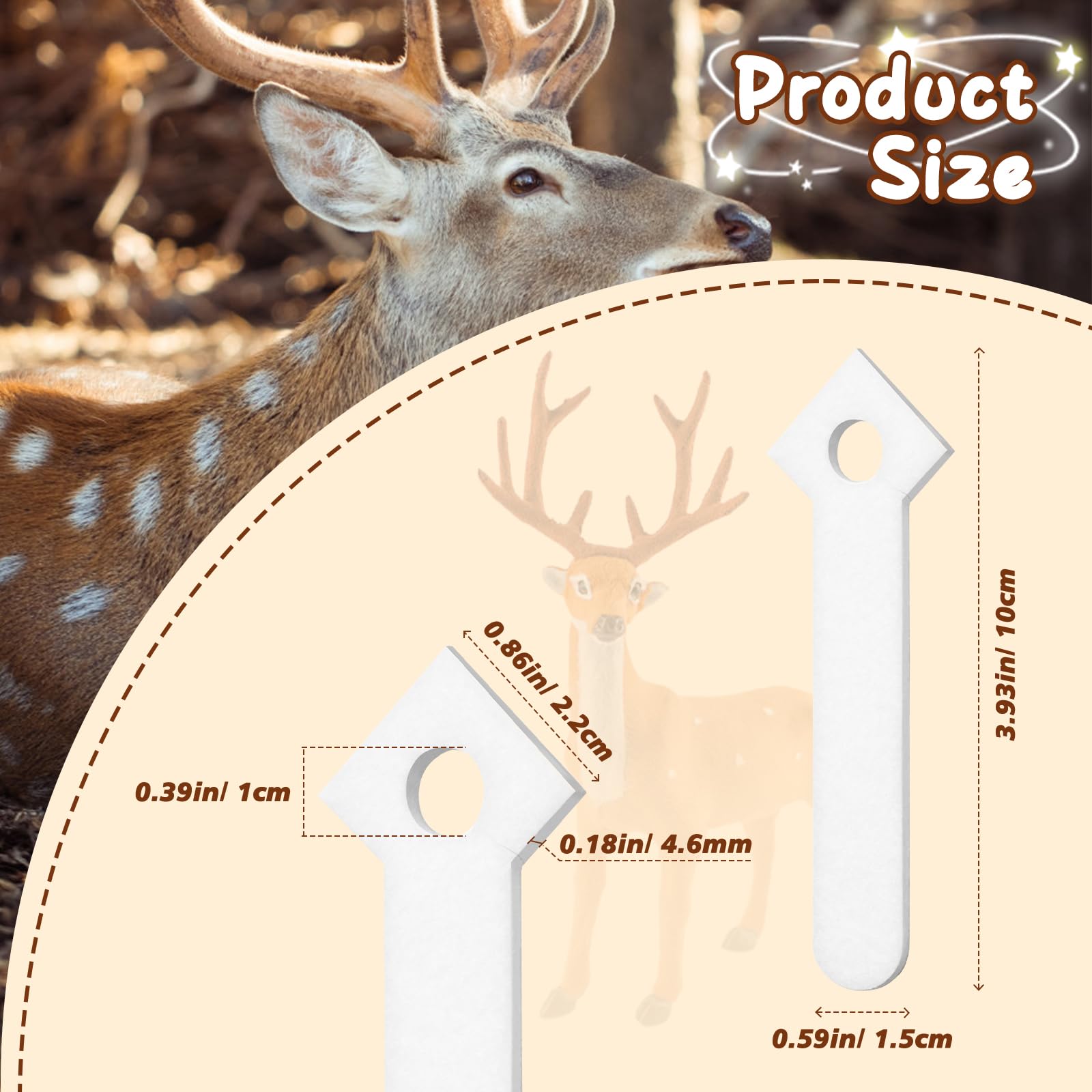 Anglekai 50PCS Deer Scent Drag, Strong Absorbing Deer Urine Wick for Buck Pee Wick Urine Absorbing