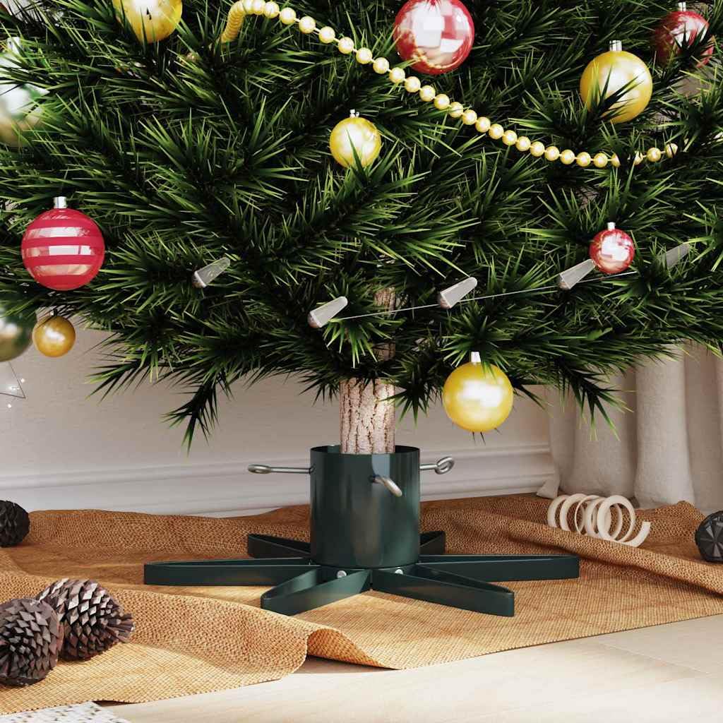 Tomostar Support de Sapin de Noël, Pied de Sapin de Noël Base d'arbre 1.73 Vert 49 x 49 x 15,5 cm Acier