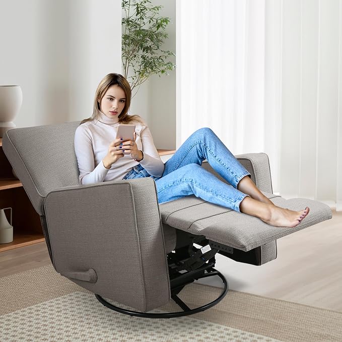 Sillón Giratorio Reclinable con Soporte para Pies miniatura 4