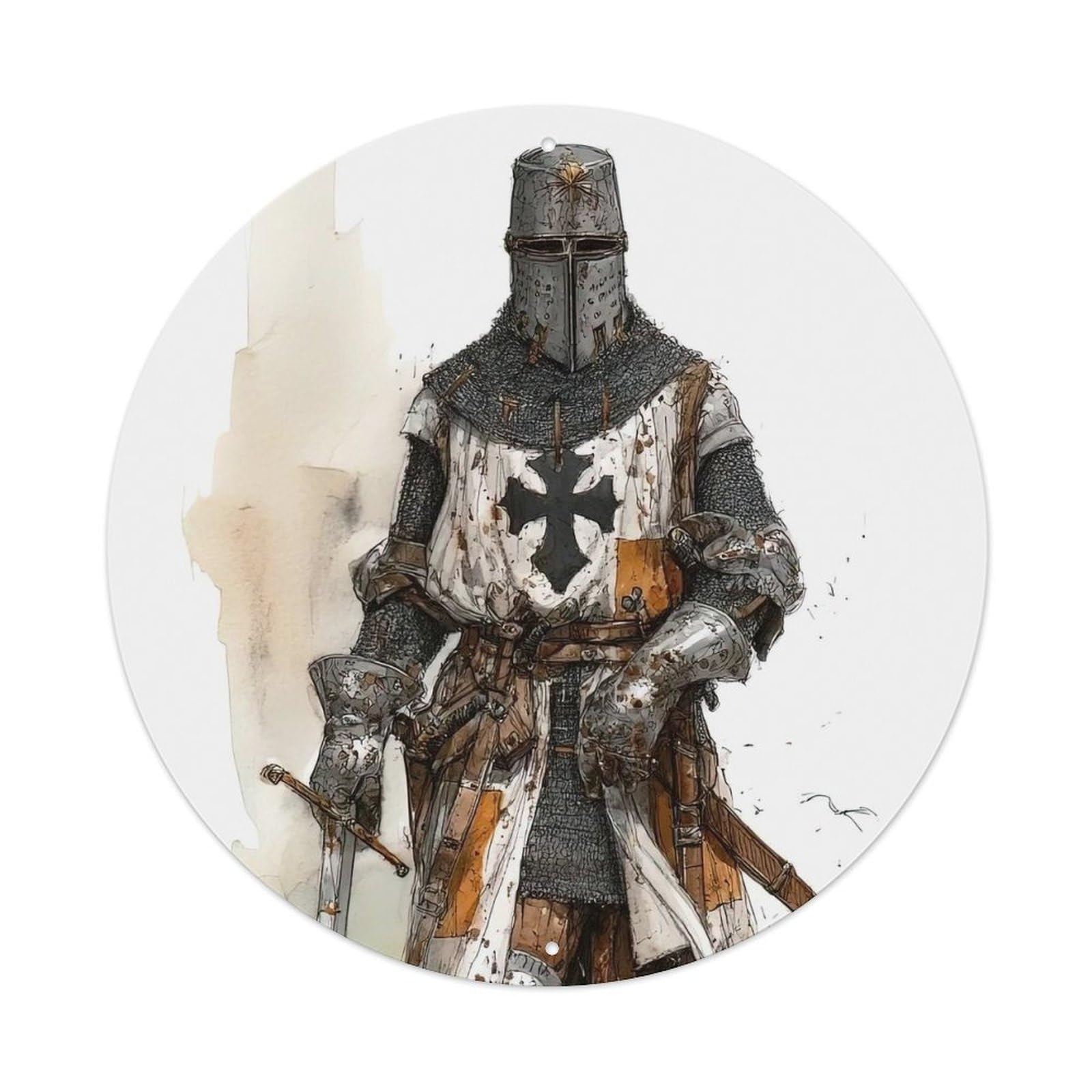 Chivalry Poster The Knights Templar The Crusades Metal Tin Sign
