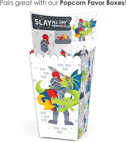 Miniatura 6 de Big Dot of Happiness Calling All Knights and Dragons - Juego de calcomanías medievales para fiestas o cumpleaños, 12 hojas, 120 calcomanías