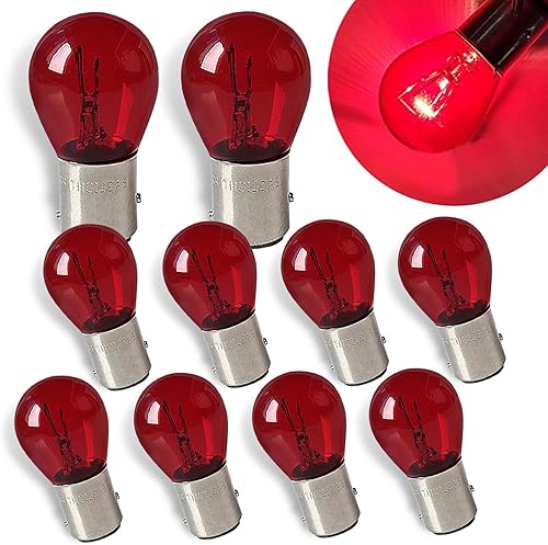 Miniatura 7 de 10 bombillas 1157, bombilla trasera de freno alto y bajo, P21/5W S25 2057 2357 7528 BAY15D, bombilla de luz de señal de giro, luz trasera de freno