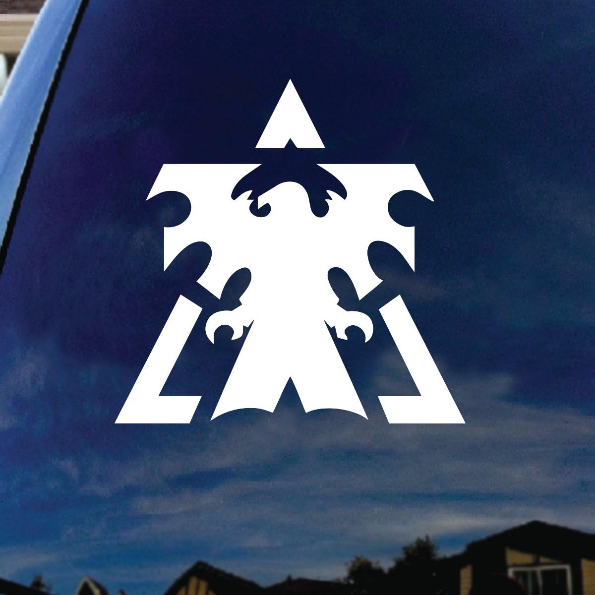 Graphix Crawford Star Craft Terran Car Window Vinyl Decal Sticker 5.5" White