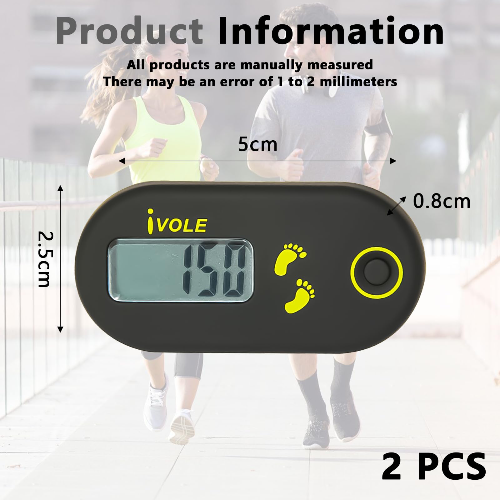 Distanza Calorie Contapassi Multifunzione Con Clip Distanza E