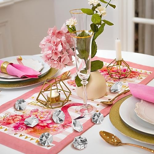 Miniatura 6 de 47 piezas de gemas acrílicas de diamantes piratas de plástico, gemas acrílicas grandes, cofre del tesoro a granel, regalos de fiesta de 25 quilates