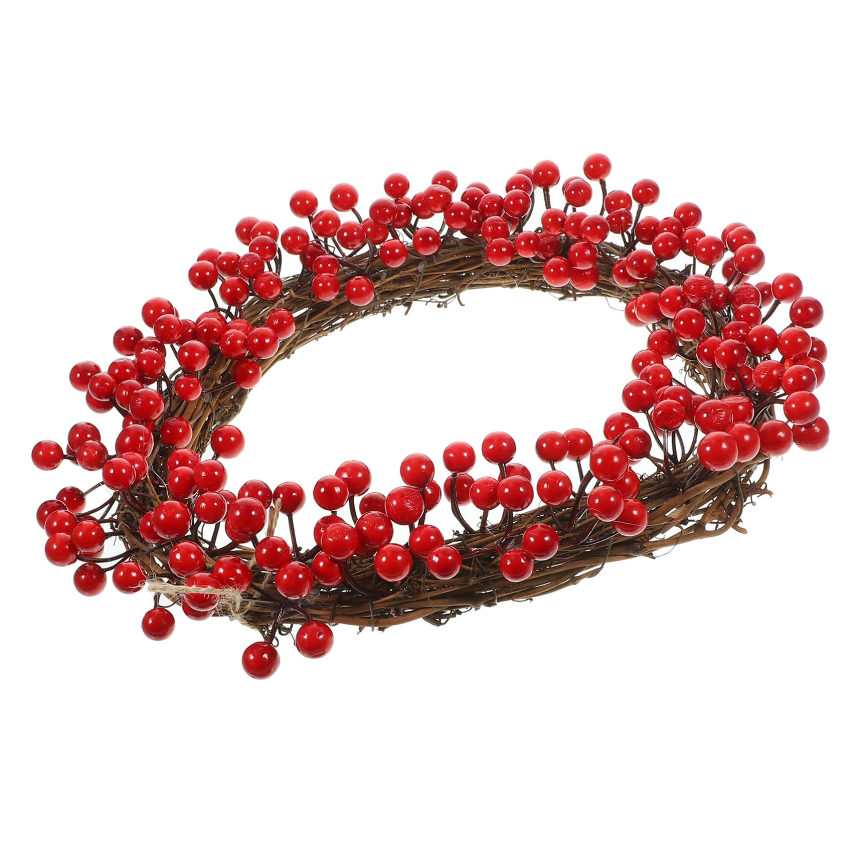 BESPORTBLE Couronne de Noël Décorative avec Baies Couronne à Suspendre pour Porte Entrée Décoration Murale Artificielle pour Noël