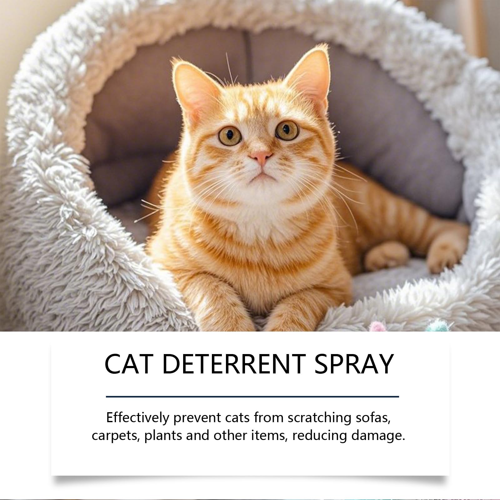 Spray Disuasivo para Gatos,Spray Antiarañazos Gatos,Corrección De Comportamiento De Mascotas,Protege Sofás y Mobiliario,100ML