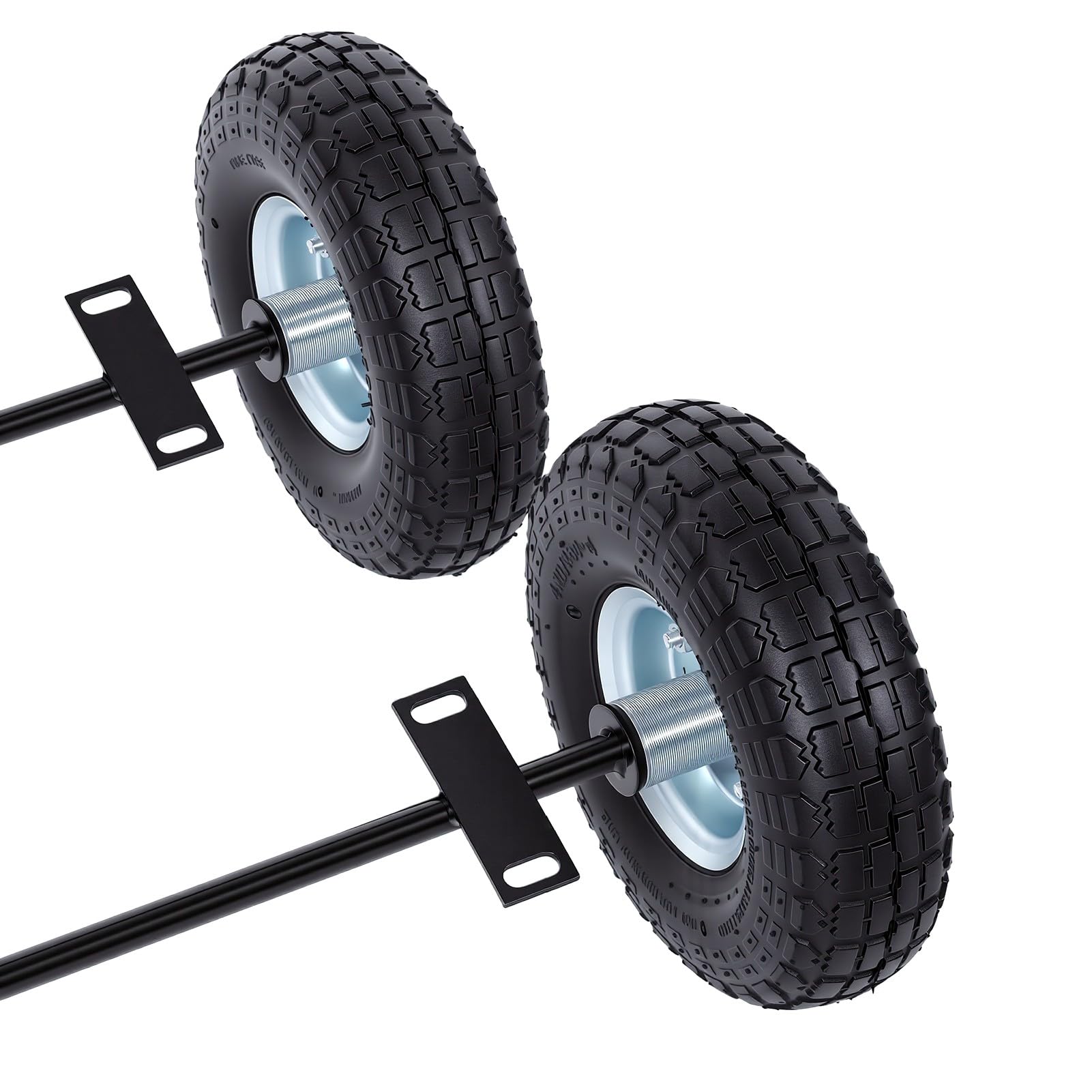 Generic Kit de Ruedas Todo Terreno para Generadores 9000 8750 de 6500 Vatios con Neumáticos Duraderos para Caminos Embarrados y Senderos Accidentados, Tamaño de 10 Pulgadas