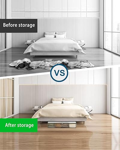 Miniatura 6 de Bolsa de almacenamiento grande de PVC con cremallera, organizador a prueba de polvo para mantasropaartículos de temporada, bolsa de almacenamiento