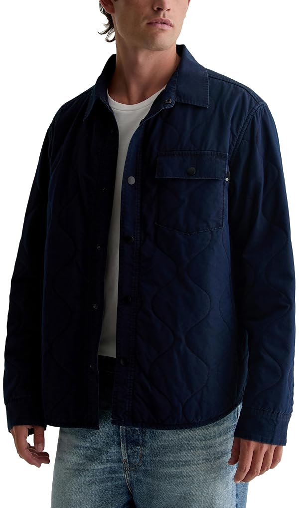 AG Adriano Goldschmied Men's Roy Indigo Shirt Jacket, Bespoke, L by AG Adriano Goldschmied - Used condition - Image 3