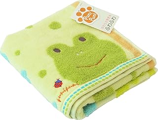 UCHINO フェイスタオル グリーン カエル 約34×75cm もちぷに 9006F704 G