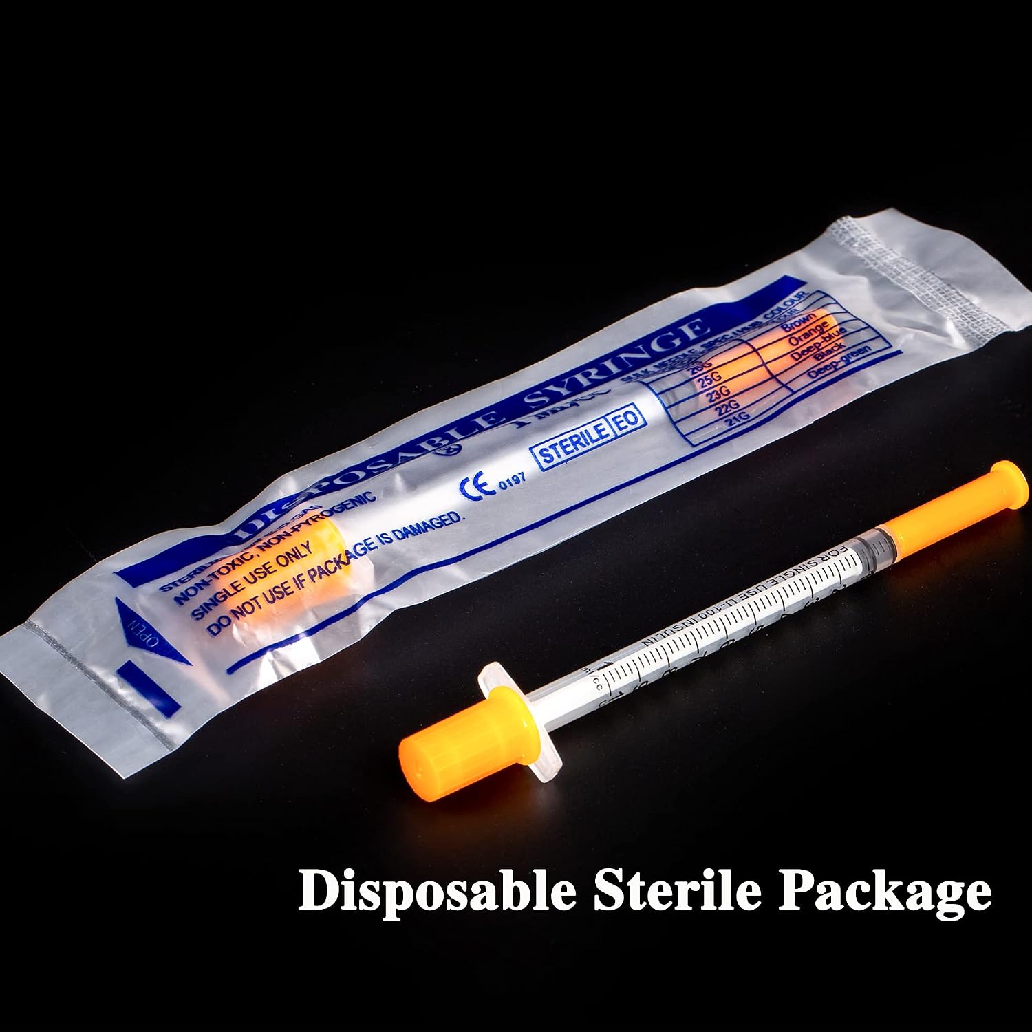 1ml with 30Ga 13mm/0.5inch Disposable Plastic Measuring Dispensing Tool