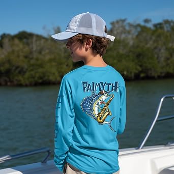 Palmyth Boys Fishing Shirt Long Sleeve UPF 50+ Quick Dry