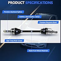 Vista 9 de MAXFAVOR CV Axle Joint AWD Replacement for Nissan Rogue 2008-2013 S SL SV Sport, Rogue Select 2014-2015, CV Axle Assembly Front Left Right, only fit