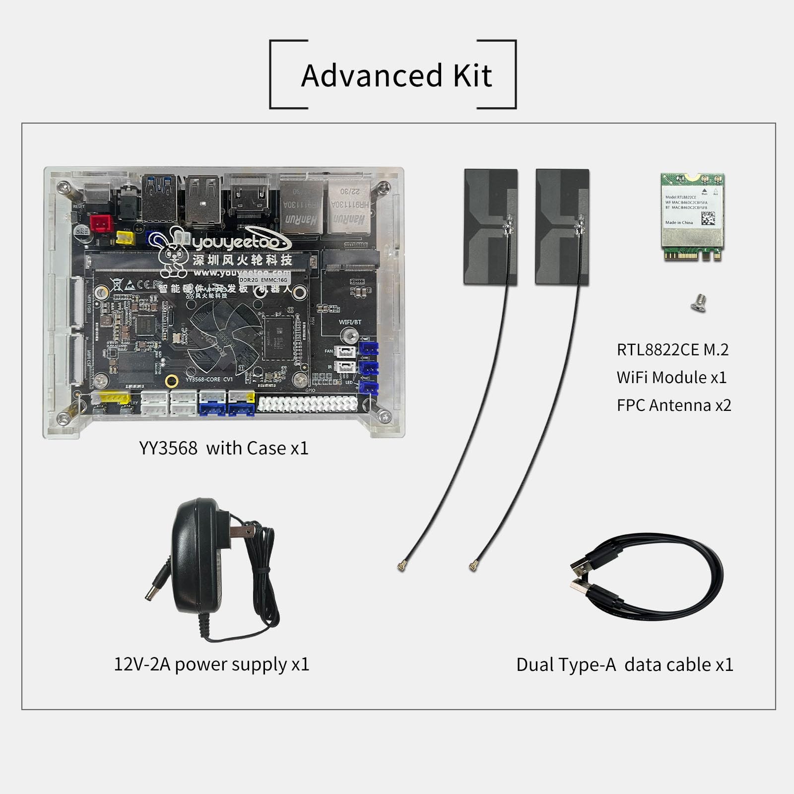 Amazon.com: YY3568 Open-Source Developer Kit Rockchip RK3568 Soc