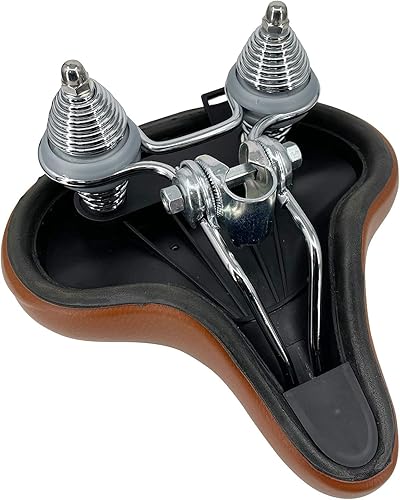 Miniatura 7 de Micargi Asiento de bicicleta de gran tamaño más cómodo, ancho y suave, acolchado para hombres y mujeres, ajuste universal para ejercicio y