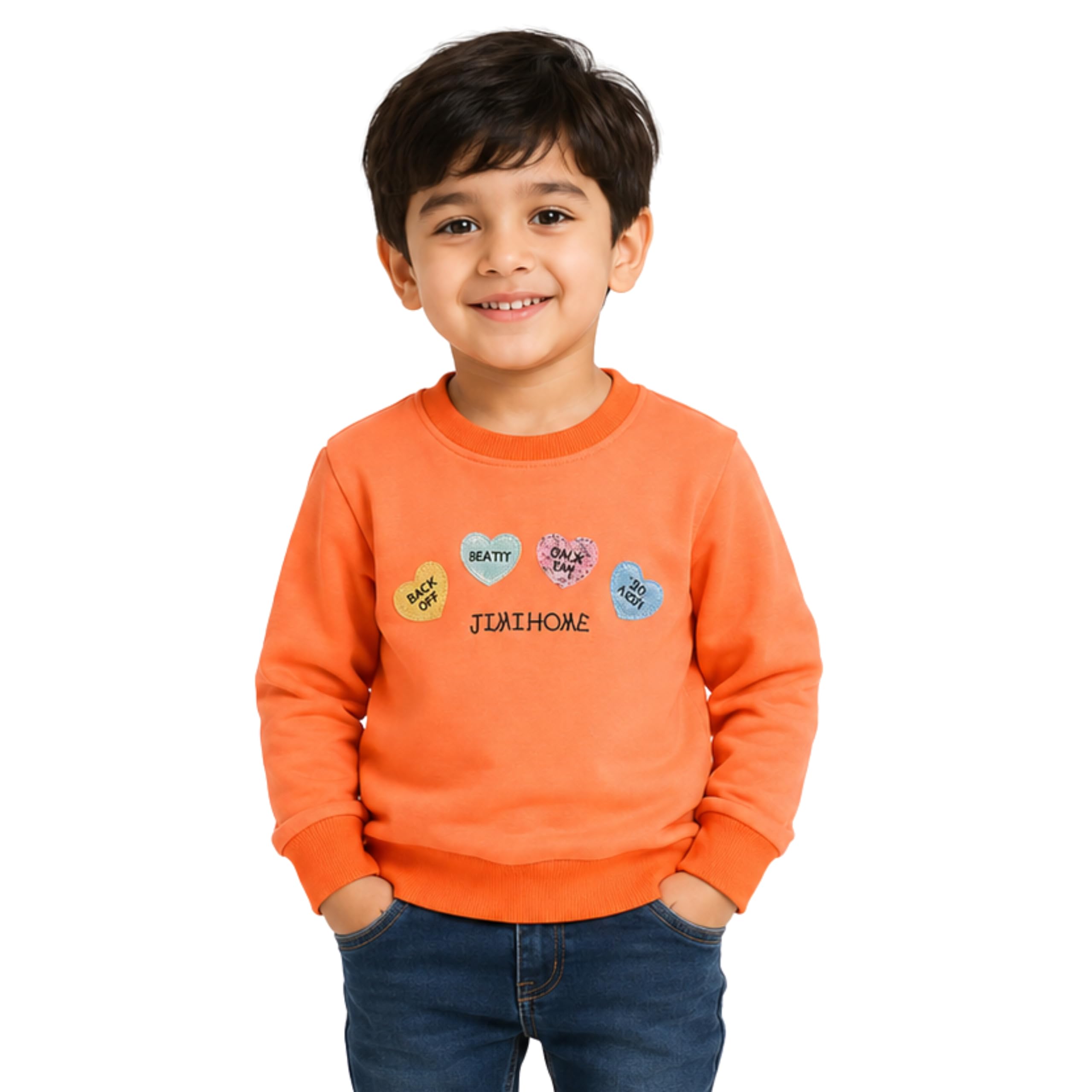 Mahi Fashion Kids Sweatshirt T-Shirt Winter Wear for Boys Girls Full Sleeves Round Neck Pack of 1-picture-19