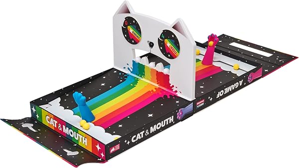 Exploding Kittens - A Game of Cat & Mouth - Fling, Score, and Win! - 2 Player Mini Arcade Game - Pinball Like Toy - Great - 4
