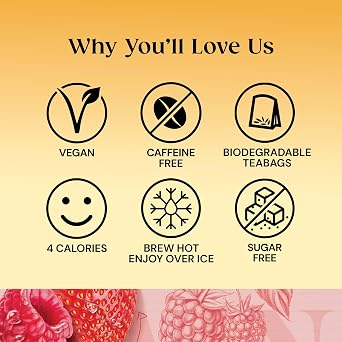 Twinings Cranberry and Raspberry Fruit Infusion Flavoured - 80 Biodegradable Bags (Multipack of 4 x 20) | Caffeine and Sugar Free Herbal Vegan with Natural Fruit Flavors | Refreshing Berry Blend