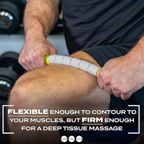 Miniatura 3 de Nine 4 Nine - Rodillo de masaje flexible de 24 pulgadas (contorneará a cualquier músculo), recuperación muscular de cuerpo completo y liberación