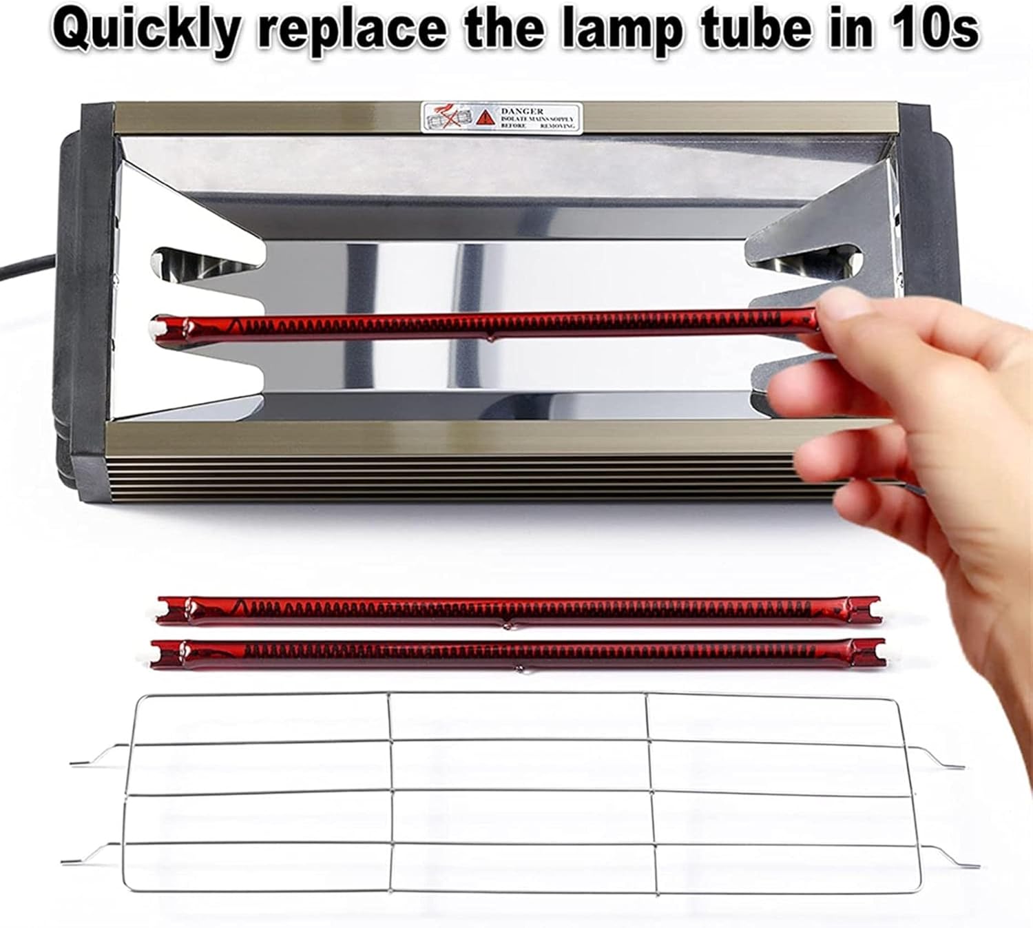 Infrared Paint Curing Lamp - Handheld Car Body Heating Light for Quick Drying and Baking, Ideal Tool for Automotive Bodywork Repair and Spray Paint Curing