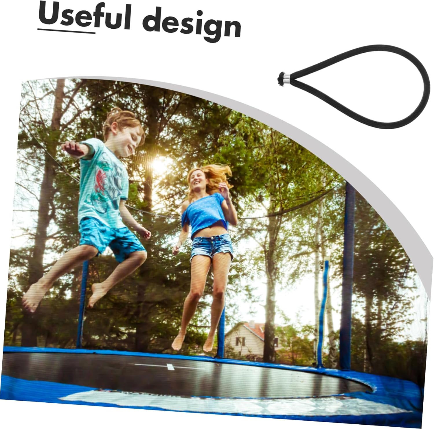 25pcs Elastic Bungee Cords Heavy Duty Retractable Ratchet Straps for Trampoline Tent Canopy