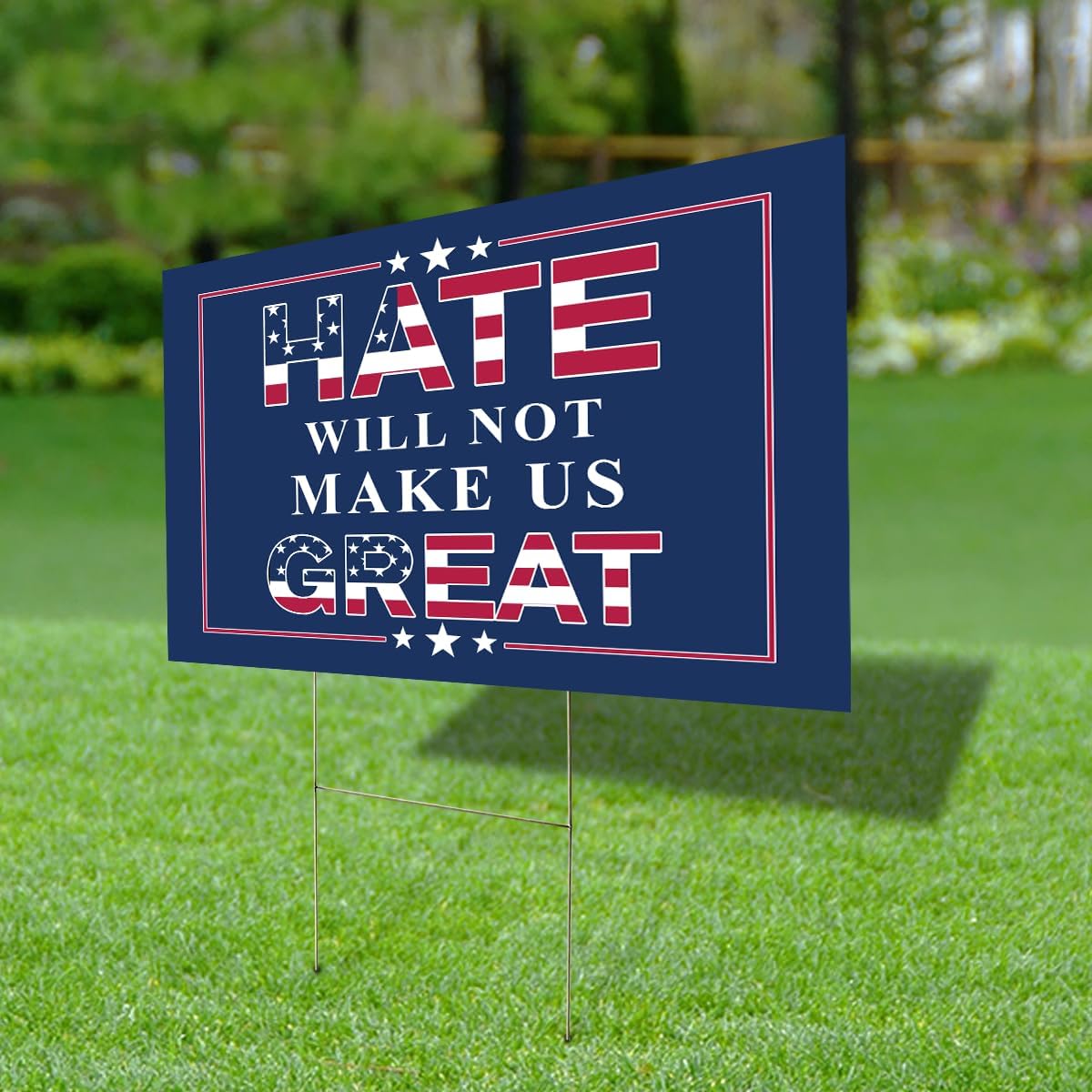 VanLich Shop Patriotic America Flag Yard Sign – Outdoor Design Yard Sign