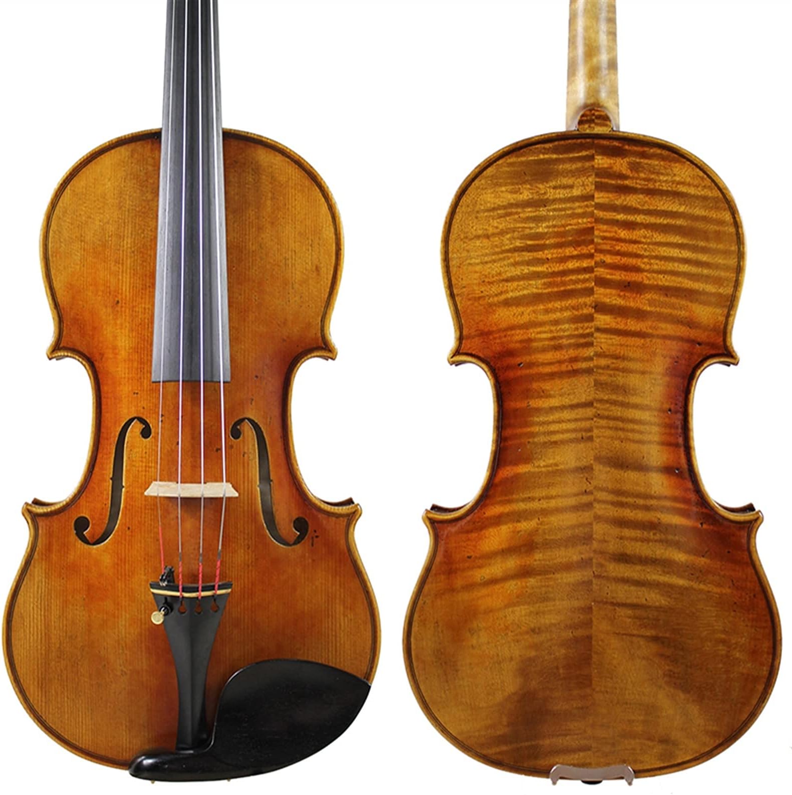 Full Size Violin Left-handed Violin Handmade Natural Air-dried Spruce Professional Best Tone