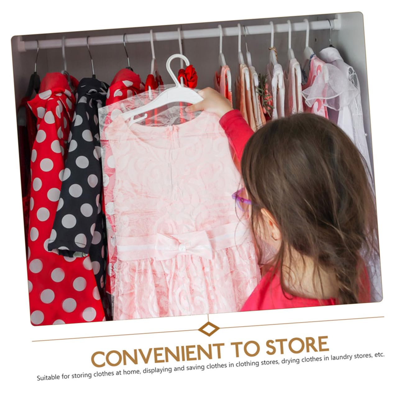 25 Pack Clear Plastic Garment Bags - Hanging Clothes Covers For Dust Protection & Travel (55x23.5 In)