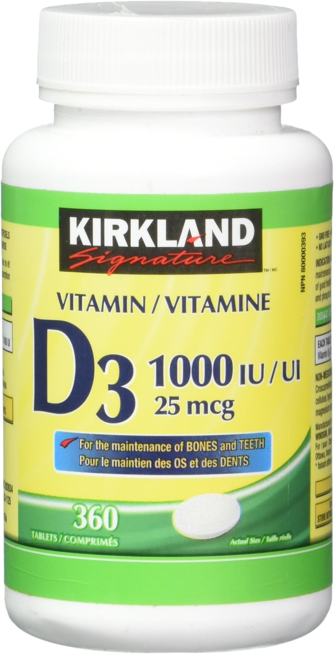 Signature Vitamin D3 1000 IU, 360 Tablets