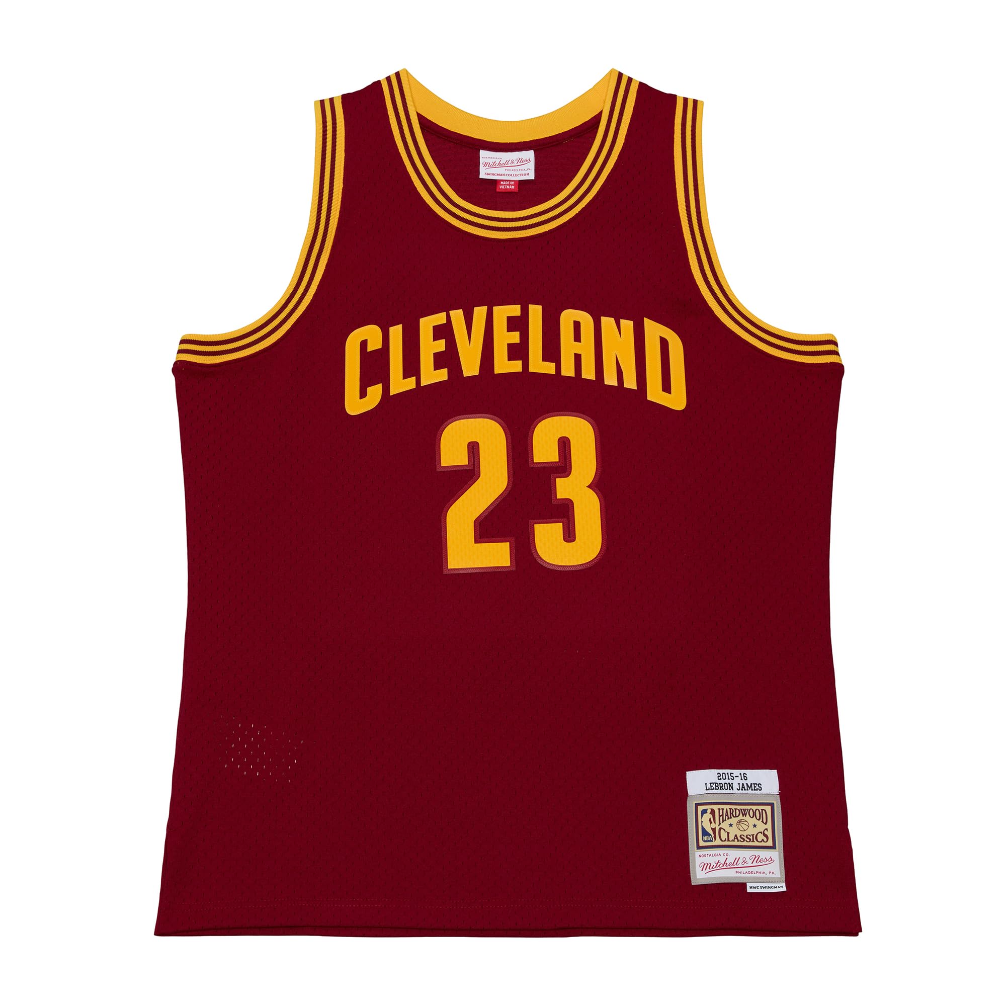 Mitchell & Ness Jersey Swingman de la NBA Cleveland Cavaliers (2015), Lebron James, color: rojo
